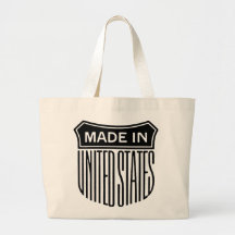 Vintages Patriotisches Logo aus der Tasche Amerika