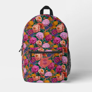 Vintages Peelingmuster Bedruckter Rucksack