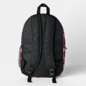 Vintages Peelingmuster Bedruckter Rucksack (Rückseite)