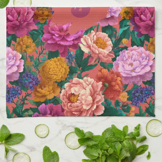 Vintages Peelingmuster Geschirrtuch (Gefaltet)