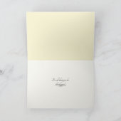 Vintages Peer und Rose danke Karte (Innenseite)