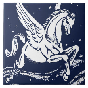 Vintages Pegasus Winged Horse Fliese