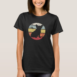Vintages Peitschenhund mit feinem, gestörtem Retr T-Shirt
