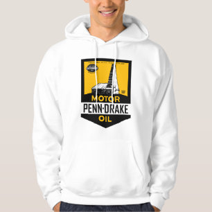 Vintages Penn Drake Bewegungsölzeichen Hoodie