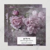 *~* Vintages Peony AR23 QR UAWG WEDDING Einladung (Vorne/Hinten)