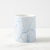 Vintages Peony: Blumenmuster - nahtloses Muster Kaffeetasse (Mittel)