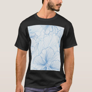 Vintages Peony: Blumenmuster - nahtloses Muster T-Shirt