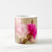 Vintages Peony Bouquet in Glass Vases Kaffeetasse (Mittel)