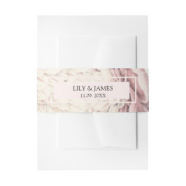 Vintages Peony Einladungsbanderole