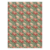 Vintages Peony Pattern Sage Green & Rose Tableclou Tischdecke (Vorderseite)