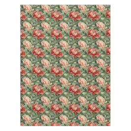 Vintages Peony Pattern Sage Green & Rose Tableclou Tischdecke