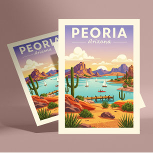 Vintages Peoria Arizona Postkarte