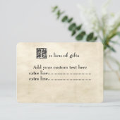 Vintages Pergament Extravagant Storybook Schriftar Einladung (Stehend Vorderseite)