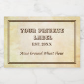 Vintages Pergament - Ihr eigenes Label Lebensmitteletikett (Einzelnes Label)