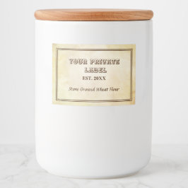 Vintages Pergament - Ihr eigenes Label Lebensmitteletikett