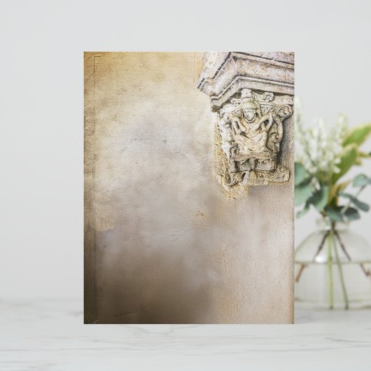 Vintages Pergament im frühen Mittelalter (Stehend Vorderseite)