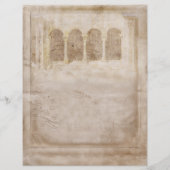 Vintages Pergament im frühen Mittelalter (Rückseite)