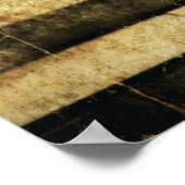 Vintages Pergament ~ Kugel am Klavier Poster (Ecke)