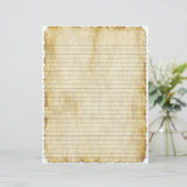 Vintages Pergament (Look) Beilage (Stehend Vorderseite)