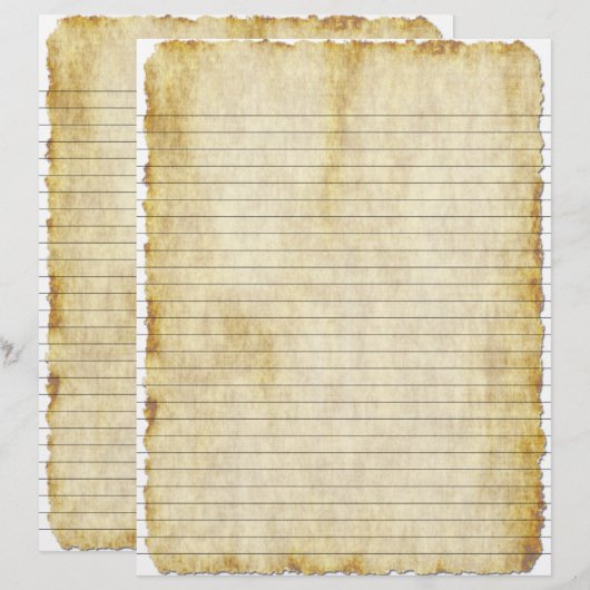 Vintages Pergament (Look) Beilage (Vorne/Hinten)