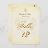 Vintages Pergament-Papier für die Hochzeitskarte d Postkarte (Vorne/Hinten)