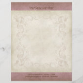 Vintages Pergament-Papier mit Buchstabenkopfdruck Flyer (Vorne)