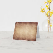 Vintages Pergament Vorgeschichte Papier kundenspez Karte (Gelbe Blume)
