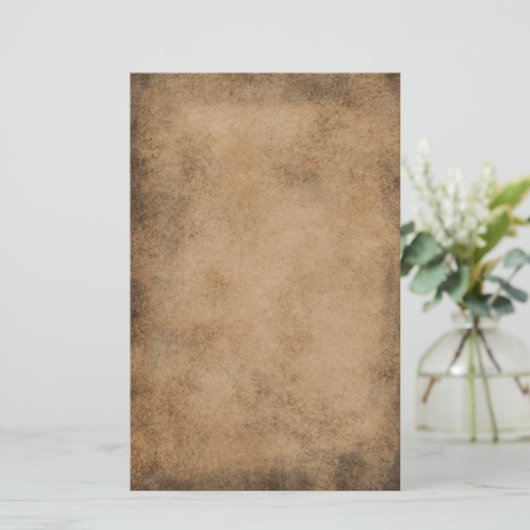 Vintages Pergamentpapierbriefpapier Briefpapier (Stehend Vorderseite)