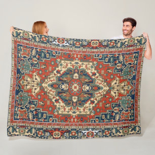 Vintages Perserstil-Ziermuster Fleecedecke