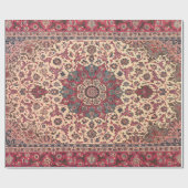 Vintages Perserteppichmuster Geschenkpapier (Flach)