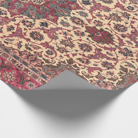 Vintages Perserteppichmuster Geschenkpapier (Ecke)