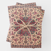 Vintages Perserteppichmuster Geschenkpapier Set (Beispiel)