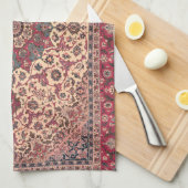 Vintages Perserteppichmuster Geschirrtuch (Viertel Falte)