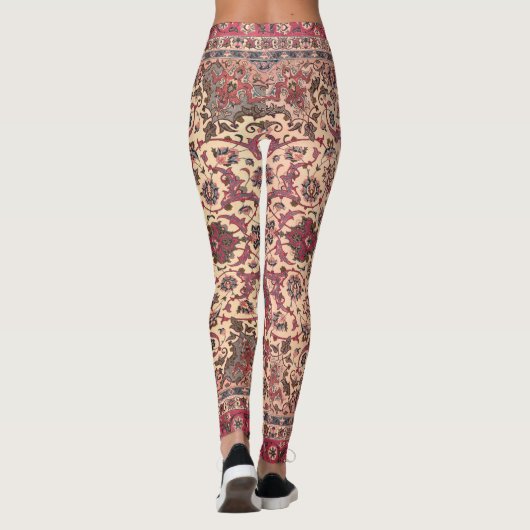 Vintages Perserteppichmuster Leggings (Rückseite)