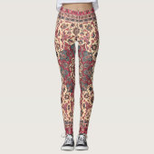 Vintages Perserteppichmuster Leggings (Vorderseite)