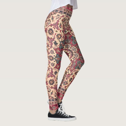 Vintages Perserteppichmuster Leggings (Rechts)