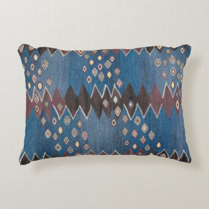 Vintages Perserteppichmuster mit orientalischem Ak Zierkissen