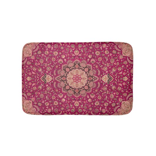 Vintages Persisches Floral-Muster Badematte (Vorderseite)