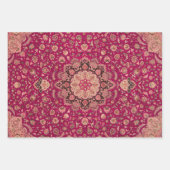 Vintages Persisches Floral-Muster Geschenkpapier Set (Vorderseite)