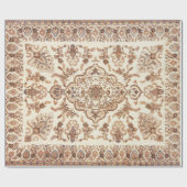 Vintages Persisches Rugmuster Geschenkpapier (Flach)