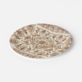 Vintages Persisches Rugmuster Pappteller (Schrägansicht)