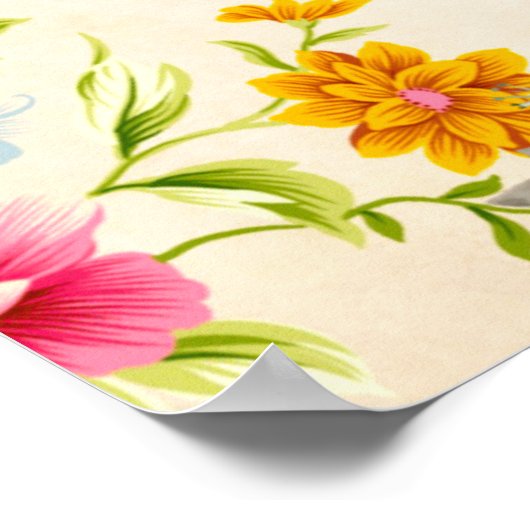 Vintages Personalisiertes Angebot Poster (Ecke)