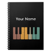 Vintages Personalisiertes Klavier Notizblock (Vorderseite)
