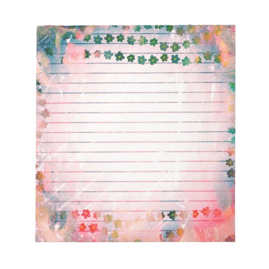 Vintages Personalisiertes Memo-Pad mit Business Li Notizblock (Vorderseite)