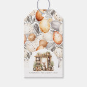 Vintages Personalisiertes Osterkaninchen Geschenkanhänger (Vorderseite)