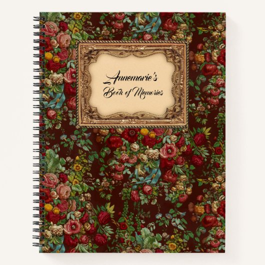 Vintages Personalisiertes SpiralNotebook Notizblock (Vorderseite)