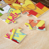 Vintages personalisiertes Weihnachtspuzzle Puzzle (Seite)