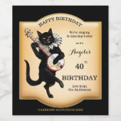 Vintages Personalisiertes Weinetikett (Einzelnes Label)