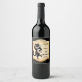 Vintages Personalisiertes Weinetikett (Vorderseite)