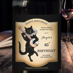 Vintages Personalisiertes Weinetikett